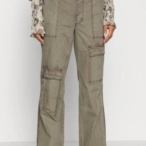 Free People The Thing Is Low Rise Utility Pant